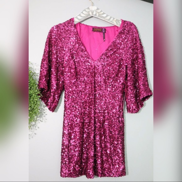 Free People Party Girl Mini Dress sz 4 - Picture 2 of 7